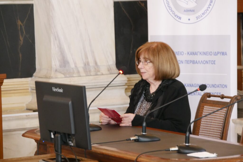From the opening of the conference, at the podium the Foundation’s Secretary General, Prof. Polyxeni Nicolopoulou-Stamati